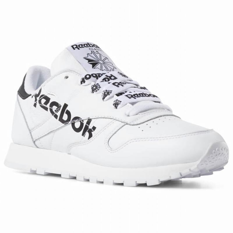 Tenisi Reebok Classic Leather Dama Albi/Negrii Romania LX6893CZ